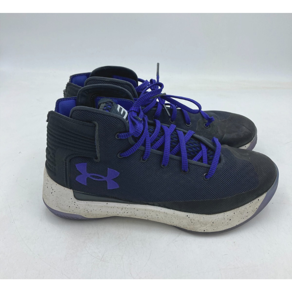 Under‎ Armour Curry 3ZerO Basketball Shoe Men's Size 9 Black Purple 1298308-016